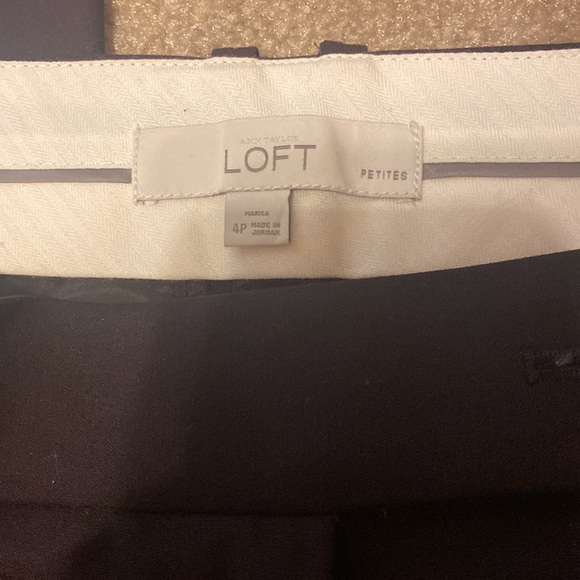 LOFT Marisa Dark Purple Pant - Picture 2 of 5